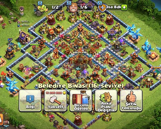 Clash of clans 210 level Hesap mailli