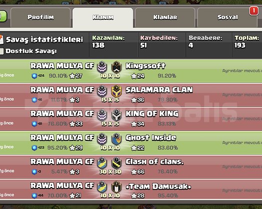 8 SEVİYE GÜZEL KLAN