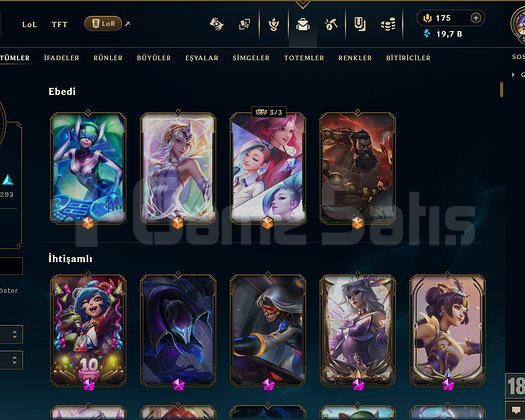 599 KOSTÜM 258K ÖZ 596 LVL EFSANE DOLU MAİL HESAP