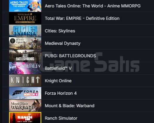86 GAMES STEAM HESABI
