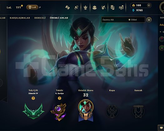 EUW Yüksek MMR Hesap matchmaking Master 500 LP