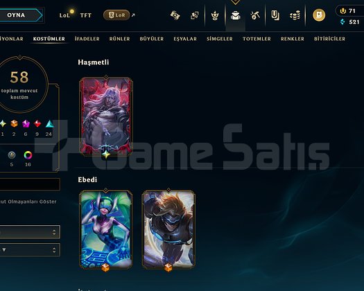 Valorant ve LOL bir hesap