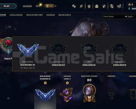 EUW D3 - +80 ŞAMP - 7 KOSTUM - 66 LEVEL