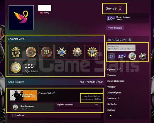 FACEİT+10K OYUN+ 7 MADALYA 298 WİN 968 SAAT SEÇKİN