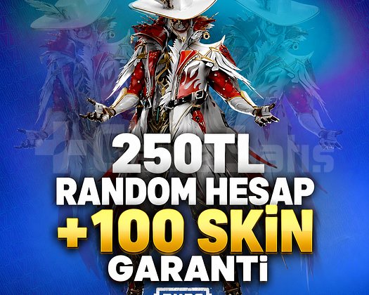 +100 SKİN GARANTİ PUBG RANDOM HESAP VİP++++