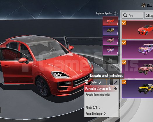#VIDEOLU 2 PORSCHE KERTENKELE MAX FİRAVUN 4 KELEPR