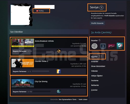 8 MADALYALI 15 LV GTA V Battlefield 6 NFS-HEAT-HOT
