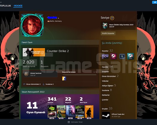 Satılık Steam Hesabı Acil Pazarlık Payı Vardır