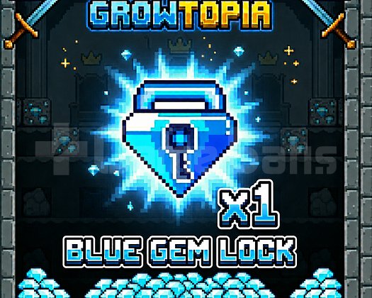 GROWTOPIA 1 ADET BLUE GEM LOCK