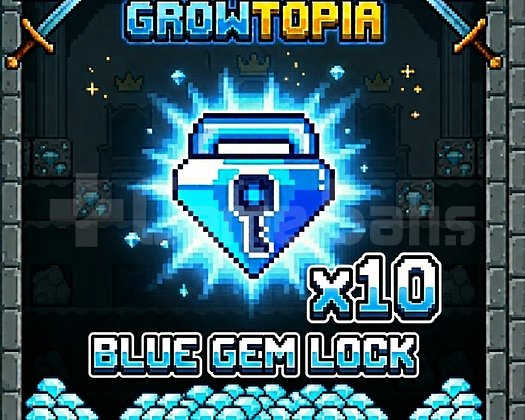 GROWTOPIA 10 BLUE GEM LOCK