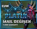 EUW / PLATİN - HESAP + HANDMADE + MAİL DEĞİŞEN