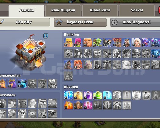 ACİL SATILIK CLASH OF CLANS HESAP