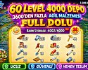 60 LEVEL 4000 DEPO FULL AĞIL DOLU HESAP