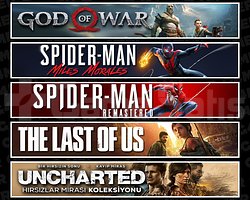 GOW + Miles + Spider 1 + TLOU1 + Uncharted