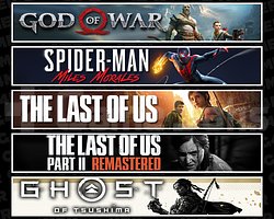 GOW + Miles + TLOU1 + TLOU2 + Tsushima