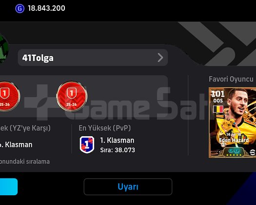 3255 rezerv full meta 1.klasman hesap