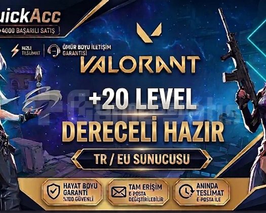 QuickAcc I EU/TR I +20 LEVEL I DERECELİ HAZIR