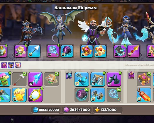 TH 18 MAX KÖY 33 SKIN + EFSANE LİG