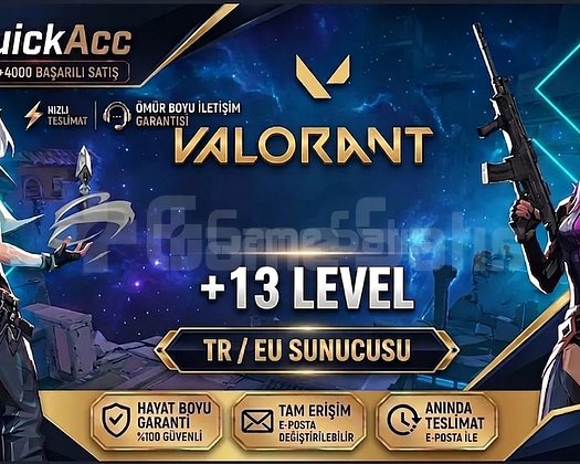 QuickAcc I TR/EU +13 LEVEL I UCUZ I SAFE I HIZLI