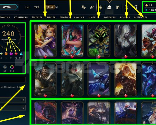 614 LVL + 240 KOSTÜM + 172 HERO + PLATİN 4 + MAİL!
