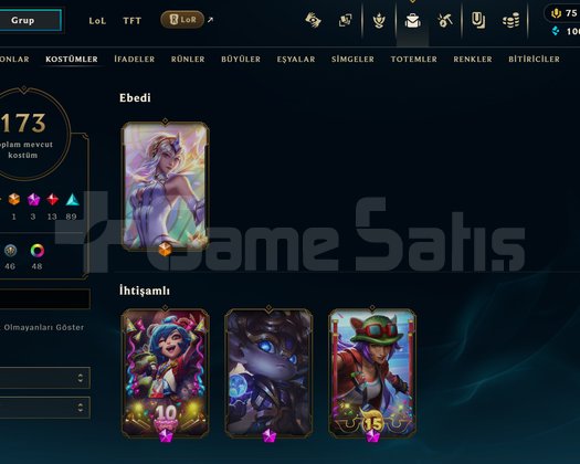 460 LVL 173 KOSTÜM + MAİL TESLİM + ZÜMRÜT