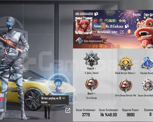 8 yıllık hesap 10 level klan