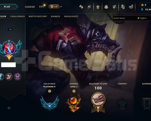 EUW/ PLAT 4 FRESH HONOR LV 5 HESAP !