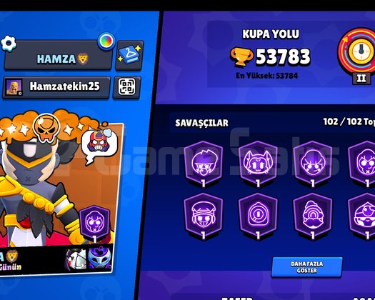 FULL HESAP 53K KUPASI 102 KARAKTER 220 KOSTÜMLER