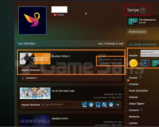 FACEİT+ 6 MADALYA 324 WİN 1164 SAAT SEÇKİN