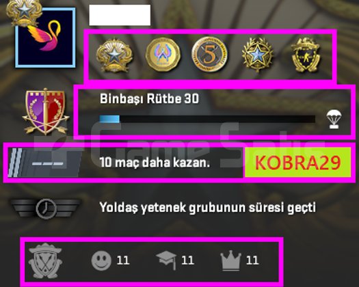 TR HESAP+FACEİT+5 MADALYA 329 WİN 880 SAAT SEÇKİN