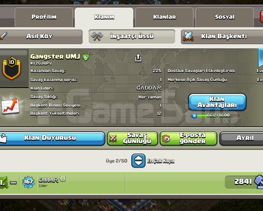 10 LVL KLAN güzel isimli GANGSTER UMJ