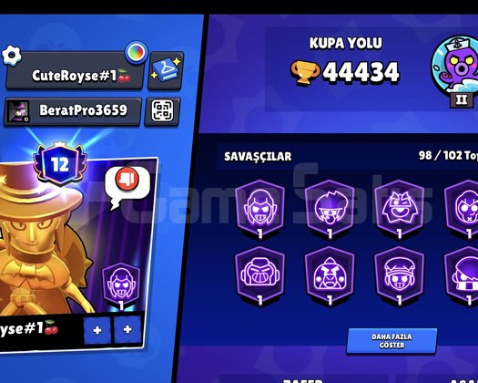 44000+ KUPA 98/102 KARAKTER !