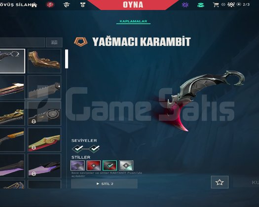 YÜCE 1 4 BIÇAK 3 VANDAL 1 OP SATILIKK