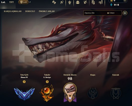 EUW HİGH MMR 66 WR DİAMOND 4 HESAP