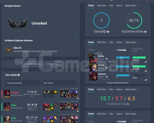 +30 LEVEL TR UNRANKED HESAP