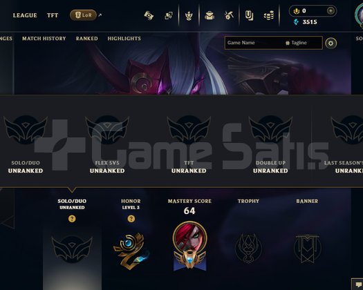 +30 LEVEL TR UNRANKED HESAP