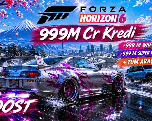 999 MİLYON CR + WHEELSPİN +TÜM ARAÇLAR + BONUS