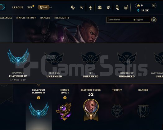 EUW PLAT 4 FRESH 60 WR  +30 -10