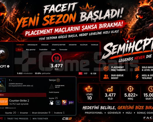 FACEIT YENİ SEZON BOOST | YERLEŞTİRME MAÇLARI