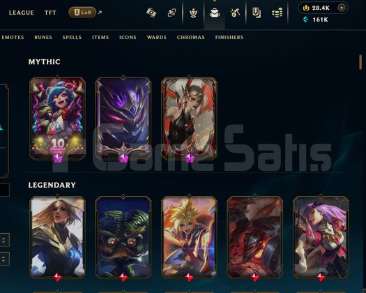 Eune 178skin unranked hesap 28400-12.000 TL RP VAR