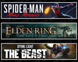 Spider Man Miles + Elden Ring + DY The Beeast