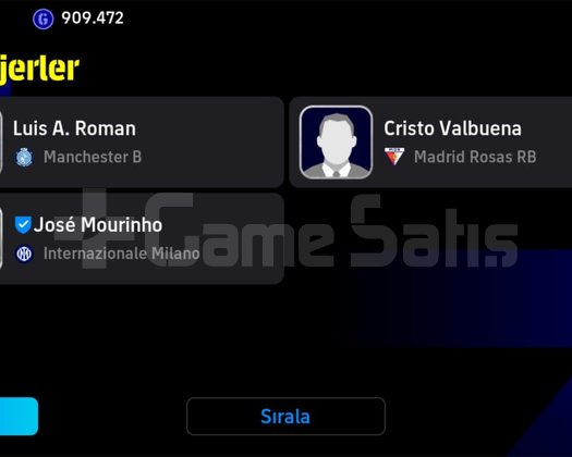 3103 REKABETÇİ KADRO | 103 LEAO + MOURINHO MENA