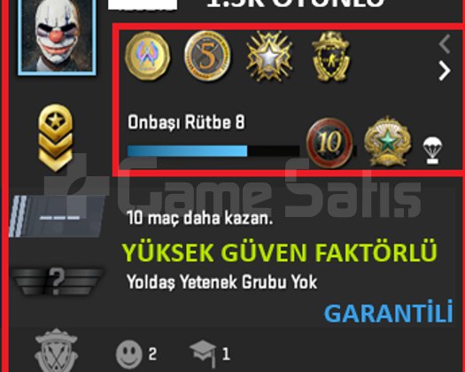 ANINDA TESLİM | 7 MADALYA | 1083 SAAT  | FACEIT
