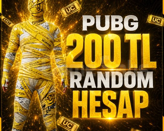 | MÜKEMMEL+++| 200 TL PUBG RANDOM HESAP