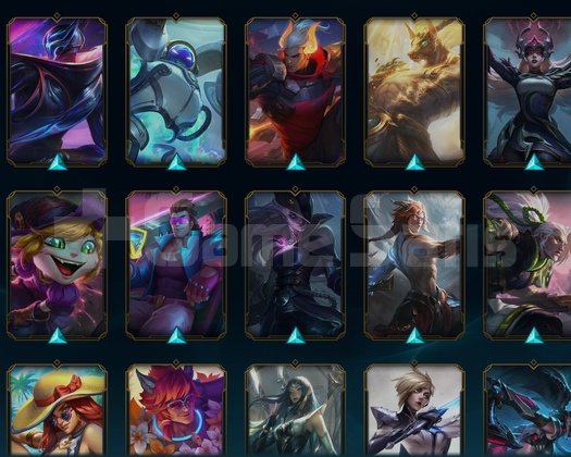 LoL TR 106 kostum 150 şampiyon hesap