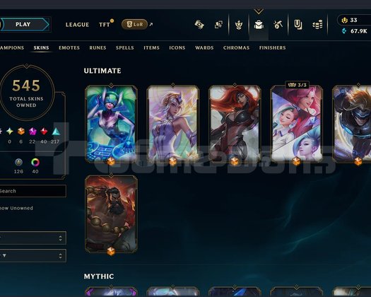 EUW 545 SKIN - Bronze 1 - Güvenli Hesap