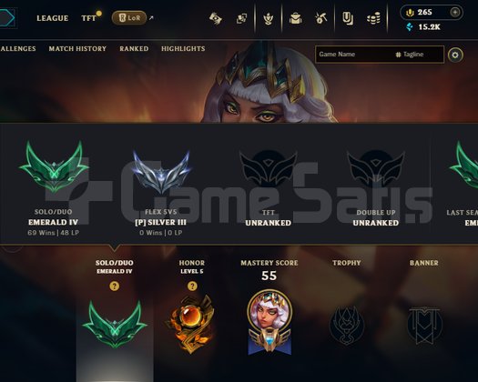 EUW ZÜMRÜT 4 +22 -18 & 265 RP