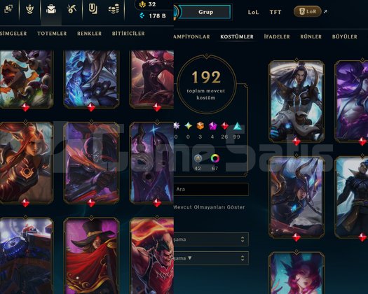 456 LVL 192 KOSTÜM + TFT + TEL ONAYSIZ