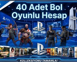 40 Adet Bol Oyunlu Fırsat Hesabı PS4/PS5/PRO