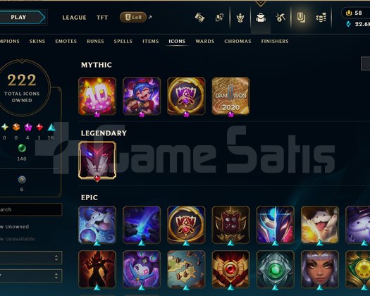 EUW SILVER 4 I 85 SKIN I 140 ŞAMP I 259 LVL ISAFE